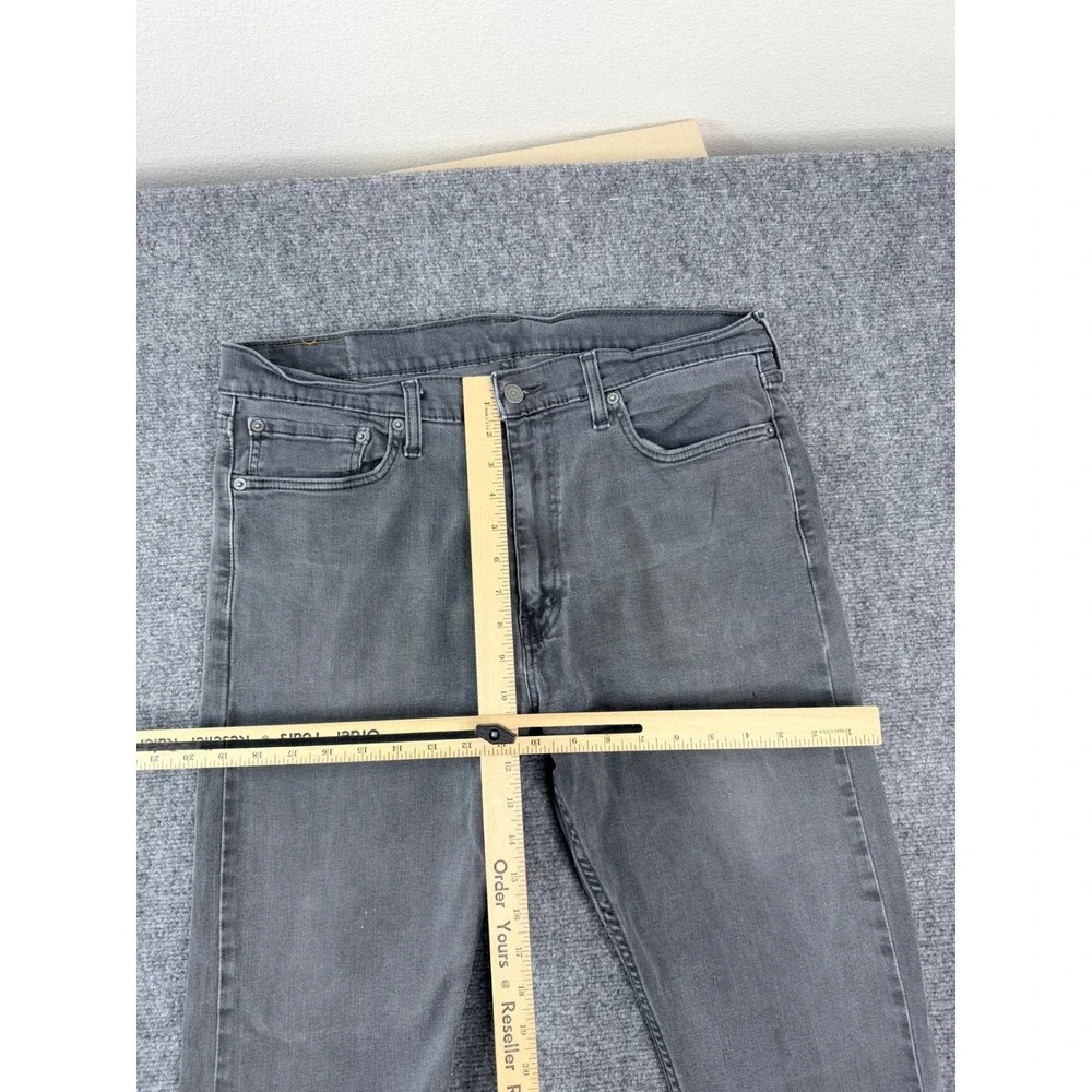 Levis 513 Slim‎ Straight Jeans Mens 36x30 Grey Denim Pants 08513-0786